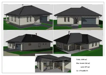 Eladó új építésű családi ház, Cserszegtomaj 3+2 szoba 187 m² 178 M Ft