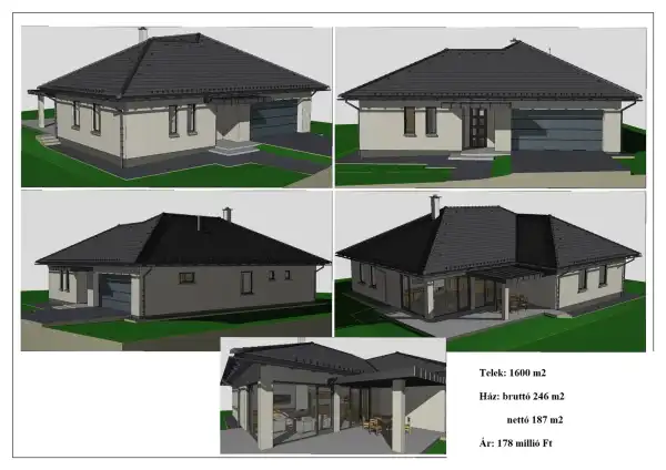 Eladó új építésű családi ház, Cserszegtomaj 3+2 szoba 187 m² 178 M Ft