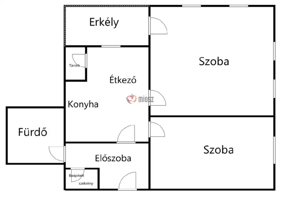 eladó téglalakás, Keszthely